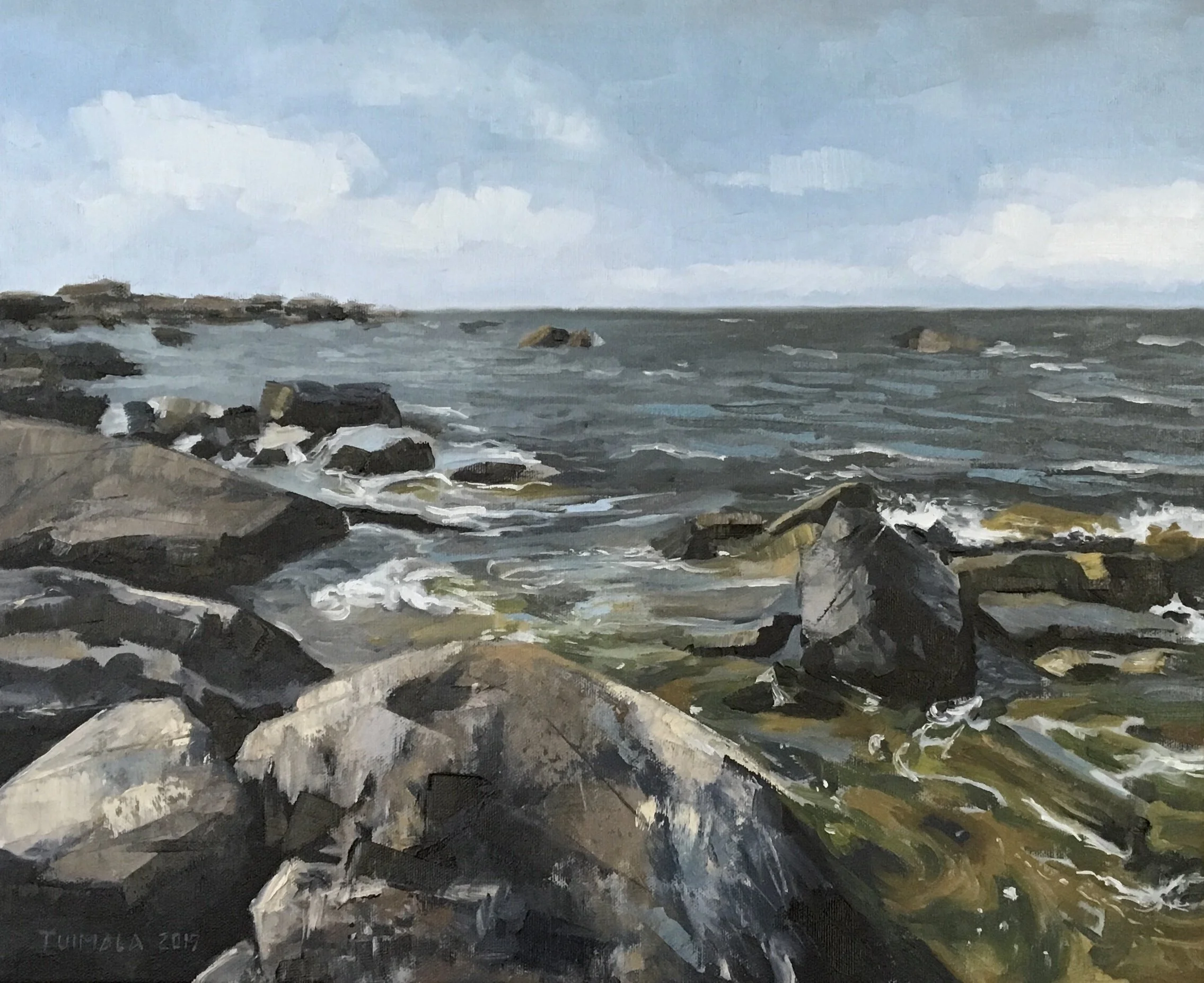 The Sea That Holds, 2019
41 x 33 cm, oil on canvas