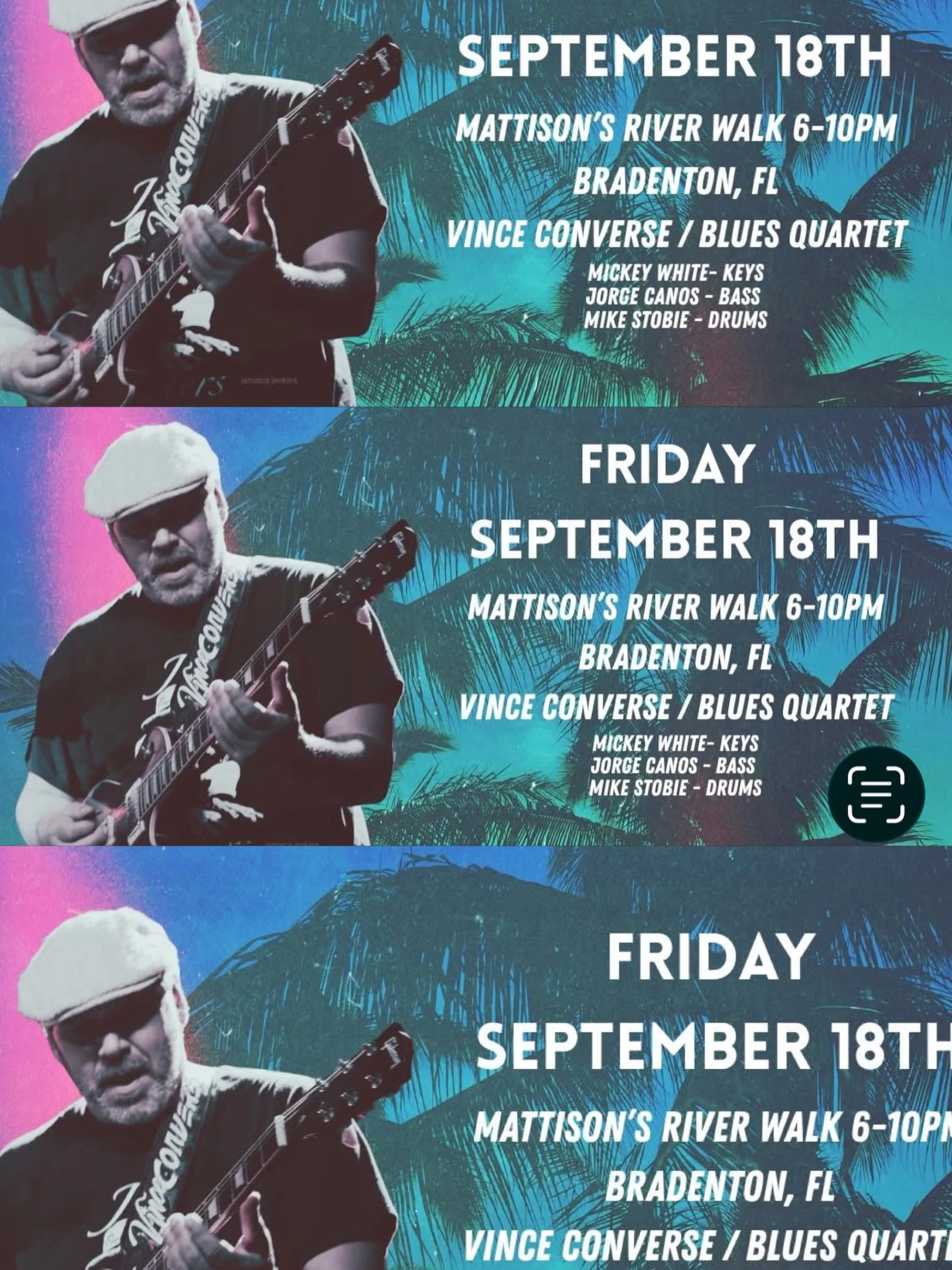Tonight @mattisons_ riverwalk Bradenton, FL
6-10PM 🎸🎸🎸🎸