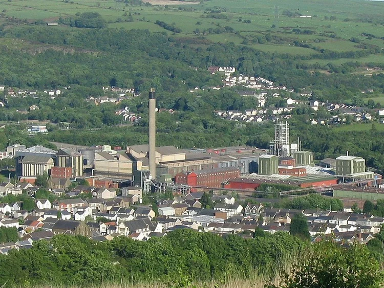 Clydach nickel refinery, Swansea, Wales