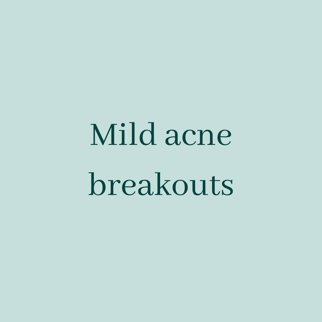 Mild acne breakouts