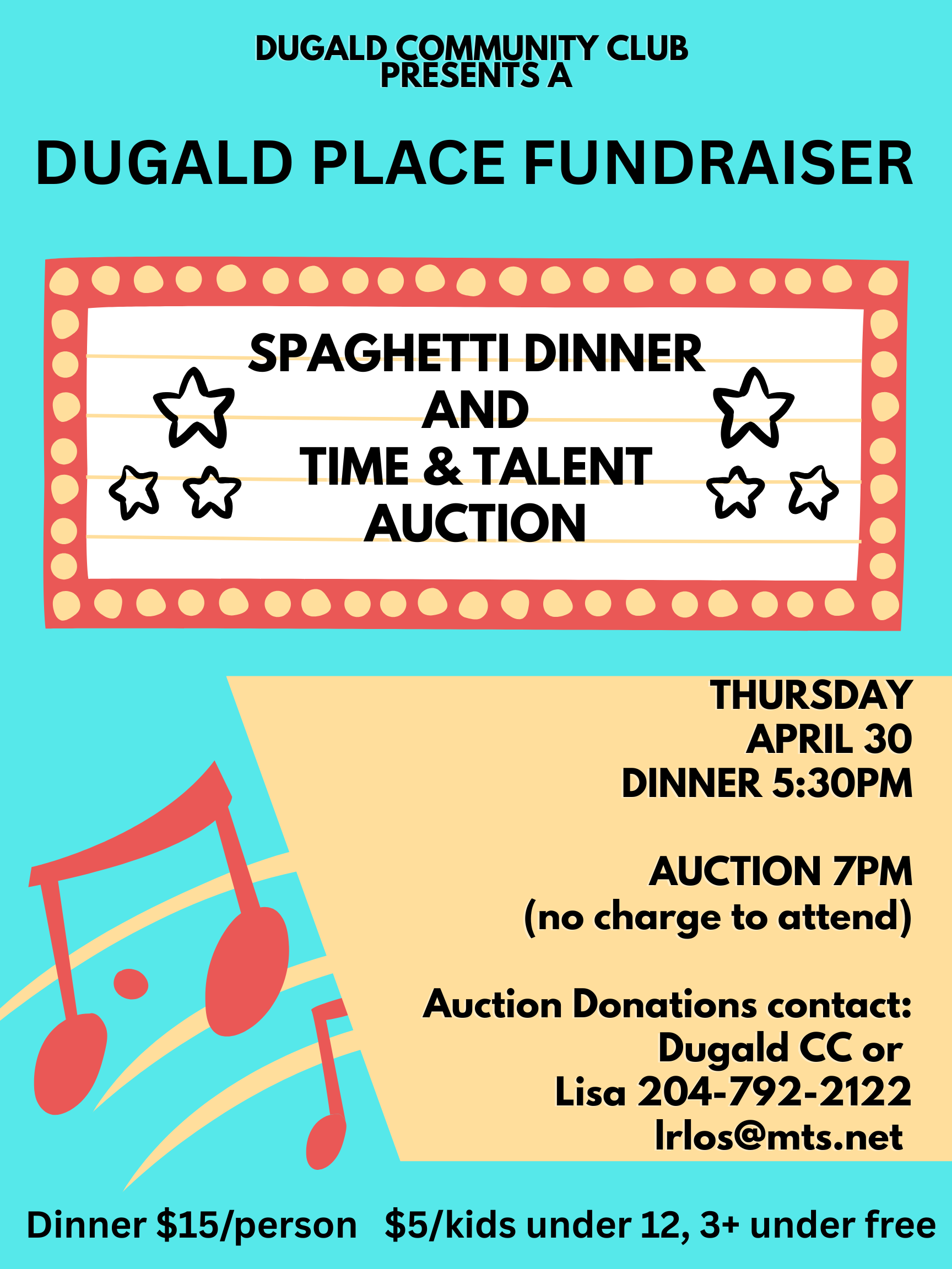 Spaghetti Dinner / Time & Talent Auction
