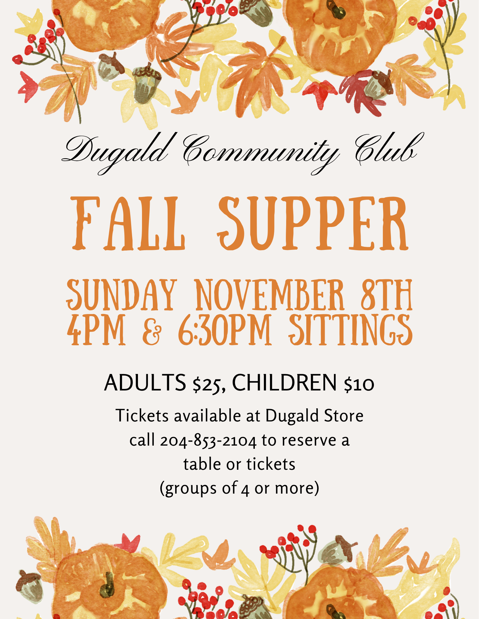 Fall Supper