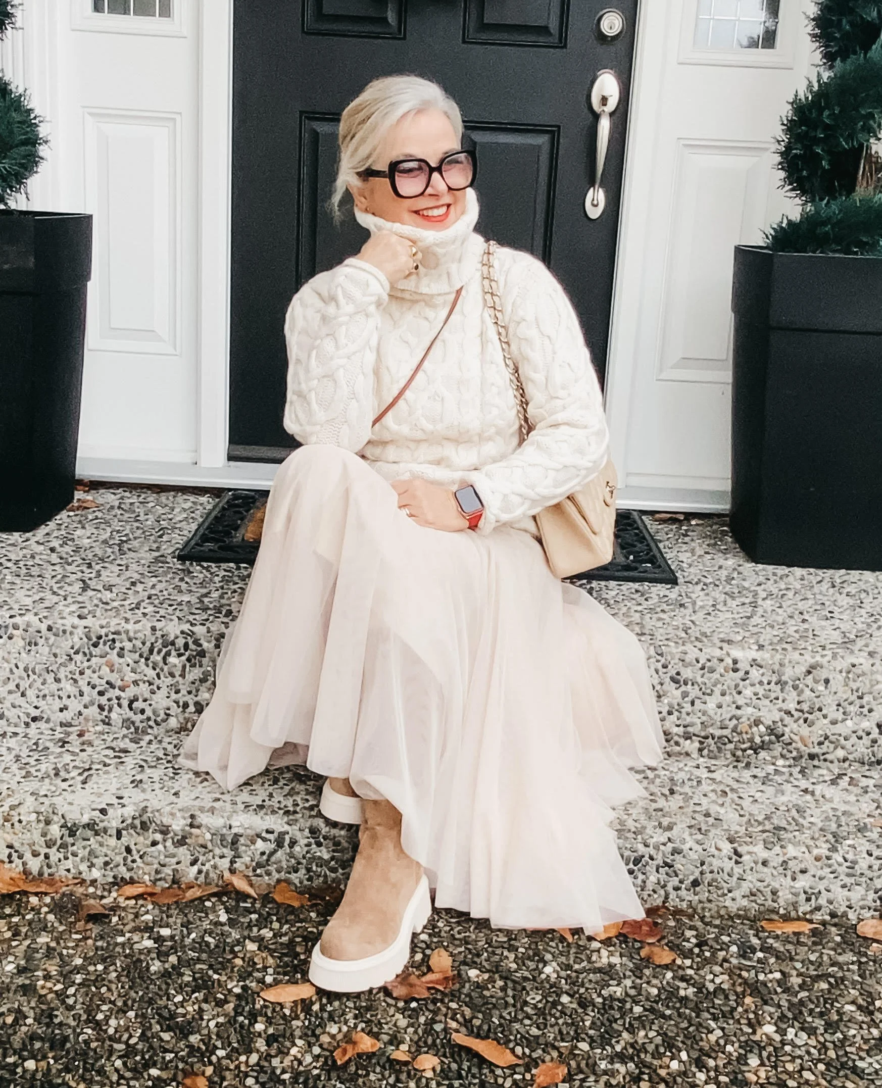 How  to Wear a Tulle Skirt After 50