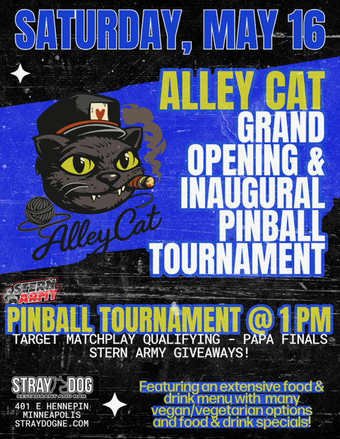 Alley Cat Pinball Tournament 