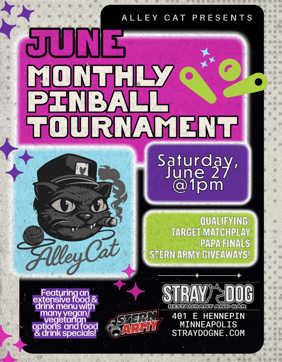 Alley Cat Pinball Tournament 