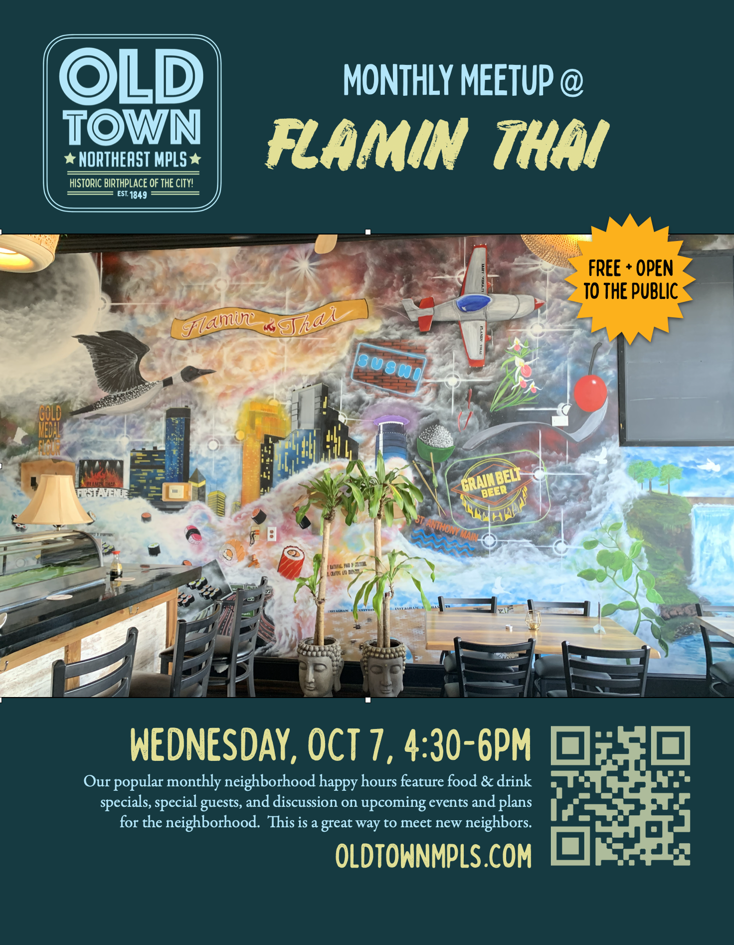 Monthly Happy Hour