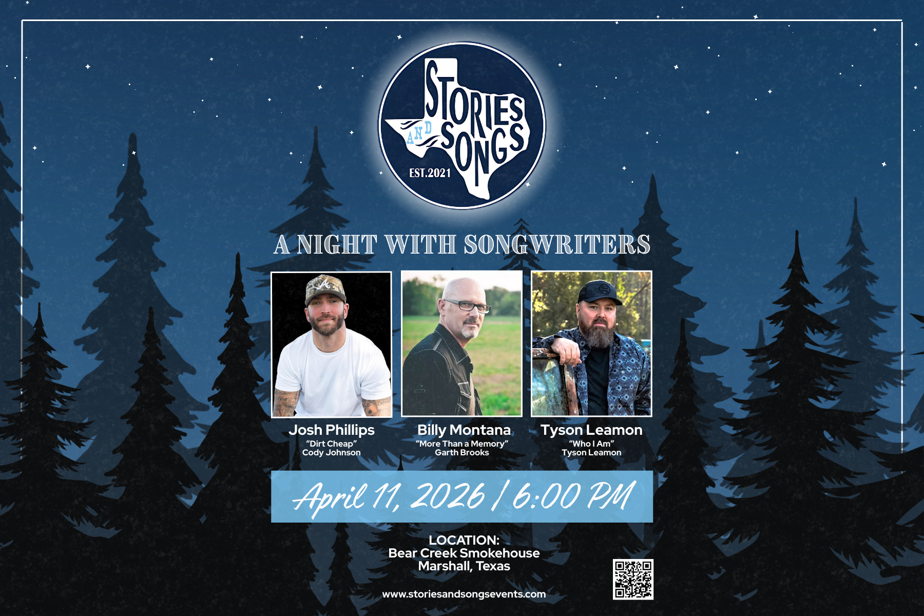 A TEXAS NIGHT WITH STORIES &amp; SONGS 2026