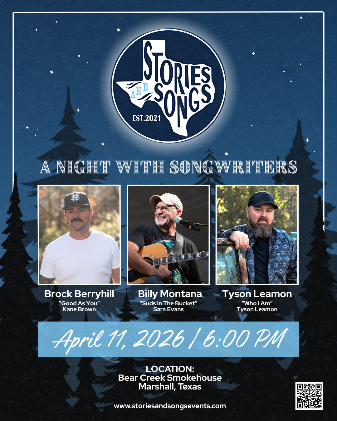 A TEXAS NIGHT WITH STORIES &amp; SONGS 2026