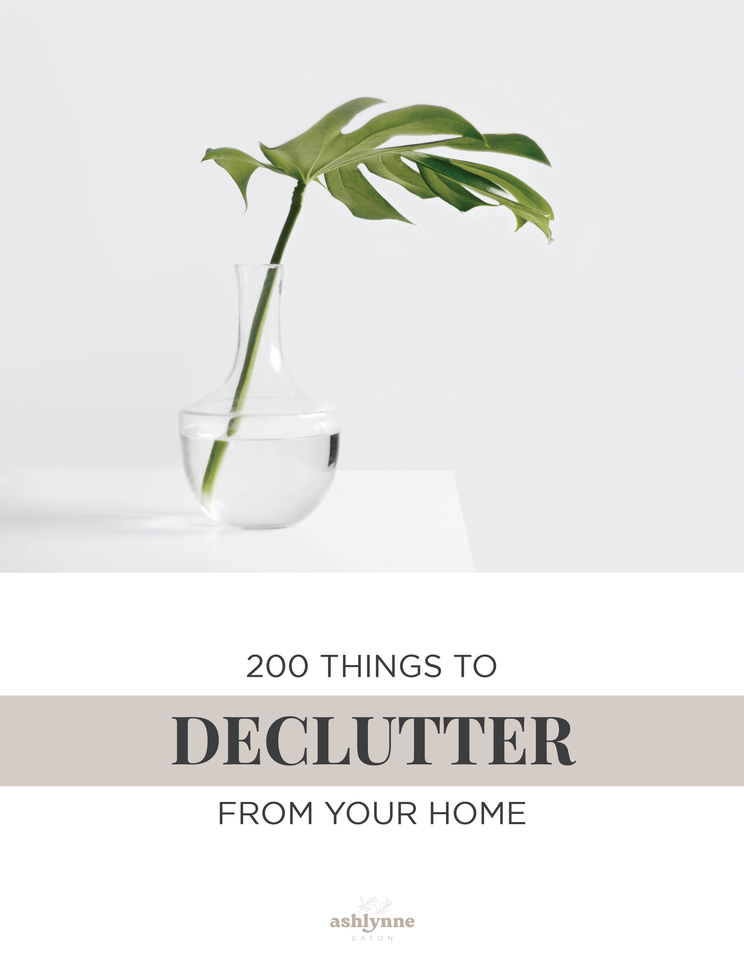 200 Things to Declutter Checklist