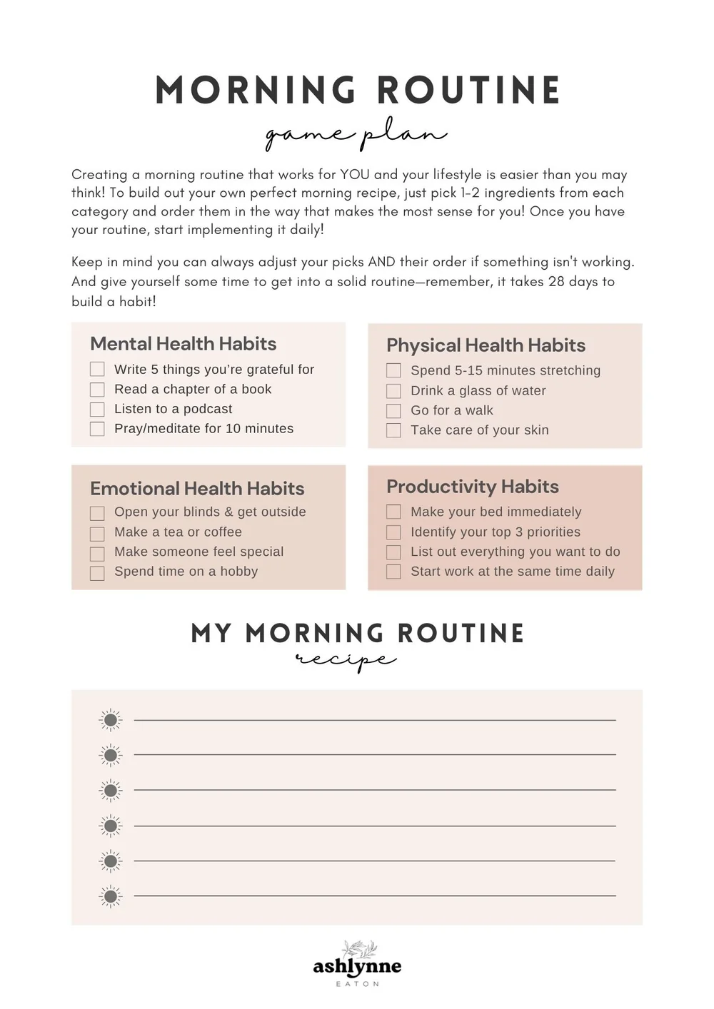 Daily Routine Adult Worksheet.pdf Daily Routines Worksheet