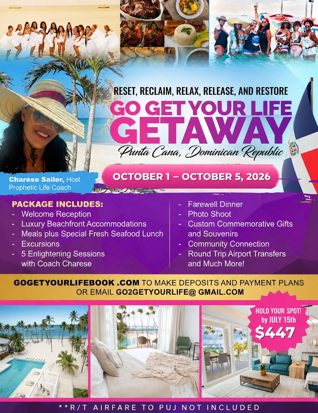 GGYL GETAWAY DEPOSIT (Oct 1 - Oct 5, 2026)