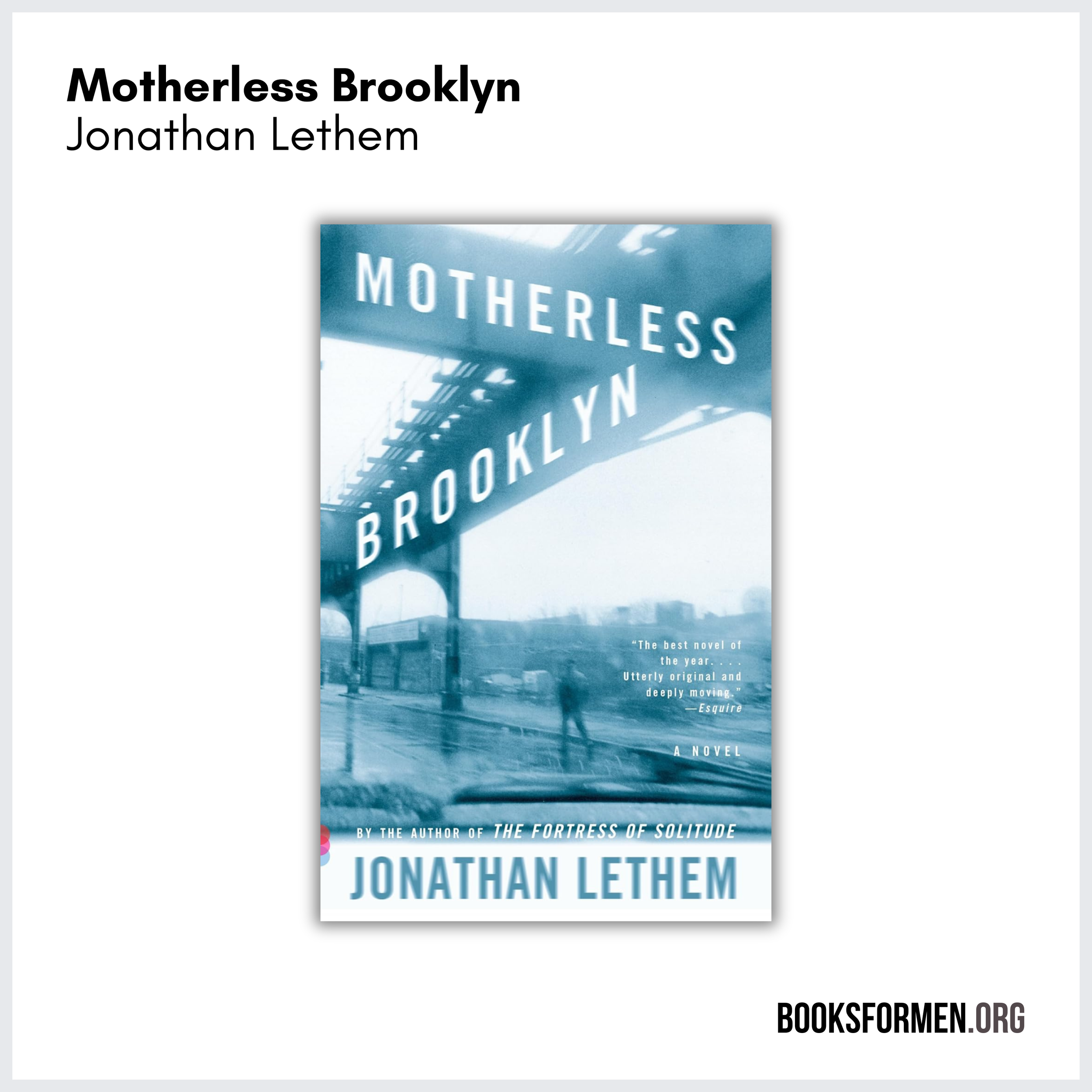 #279 | ‘Motherless Brooklyn’, a Truly Inventive Crime Novel—and Why You Should Never Underestimate Anyone