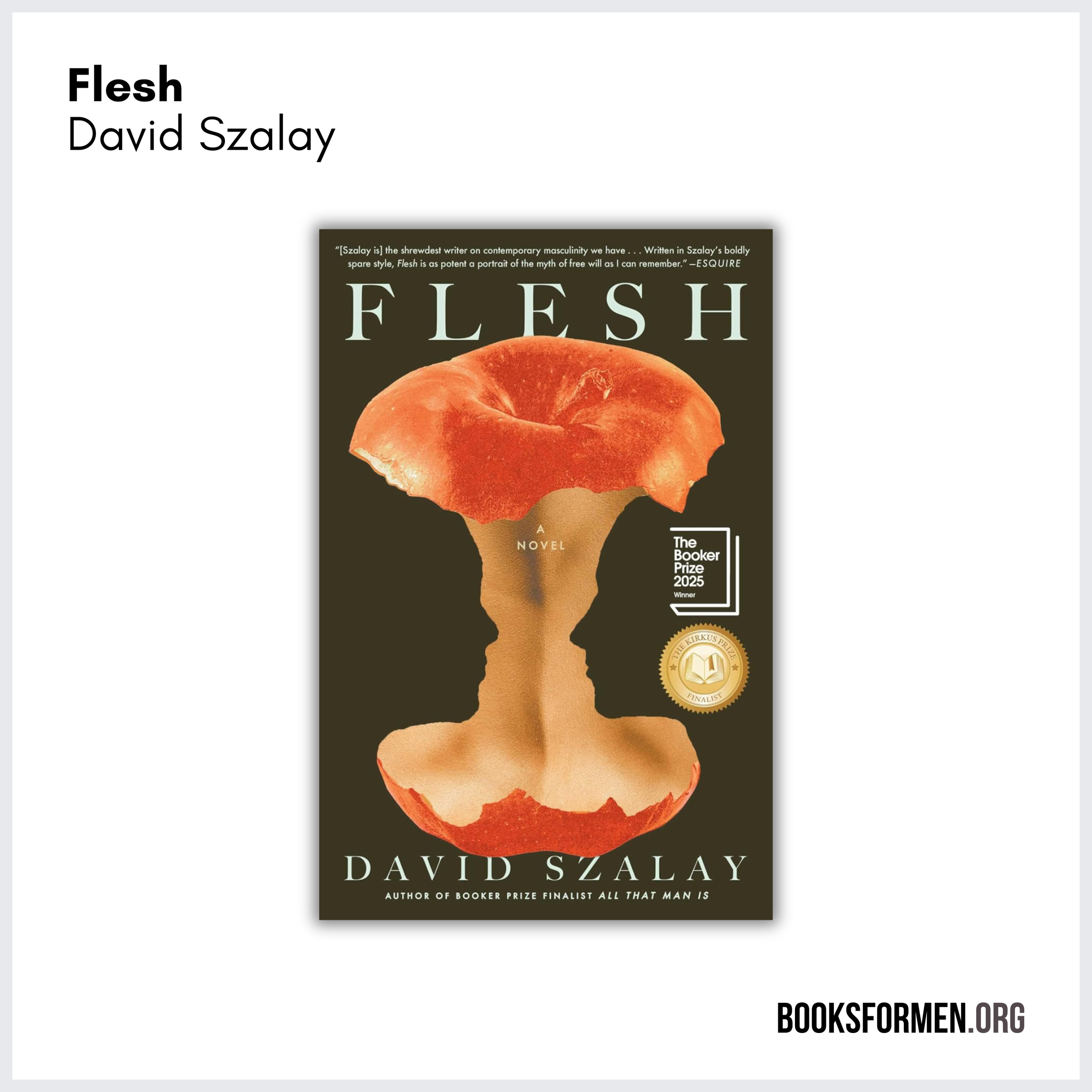#287 | How David Szalay’s ‘Flesh’ Challenges Men to Confront Their Emotional Realities Before They Are Destroyed by Them