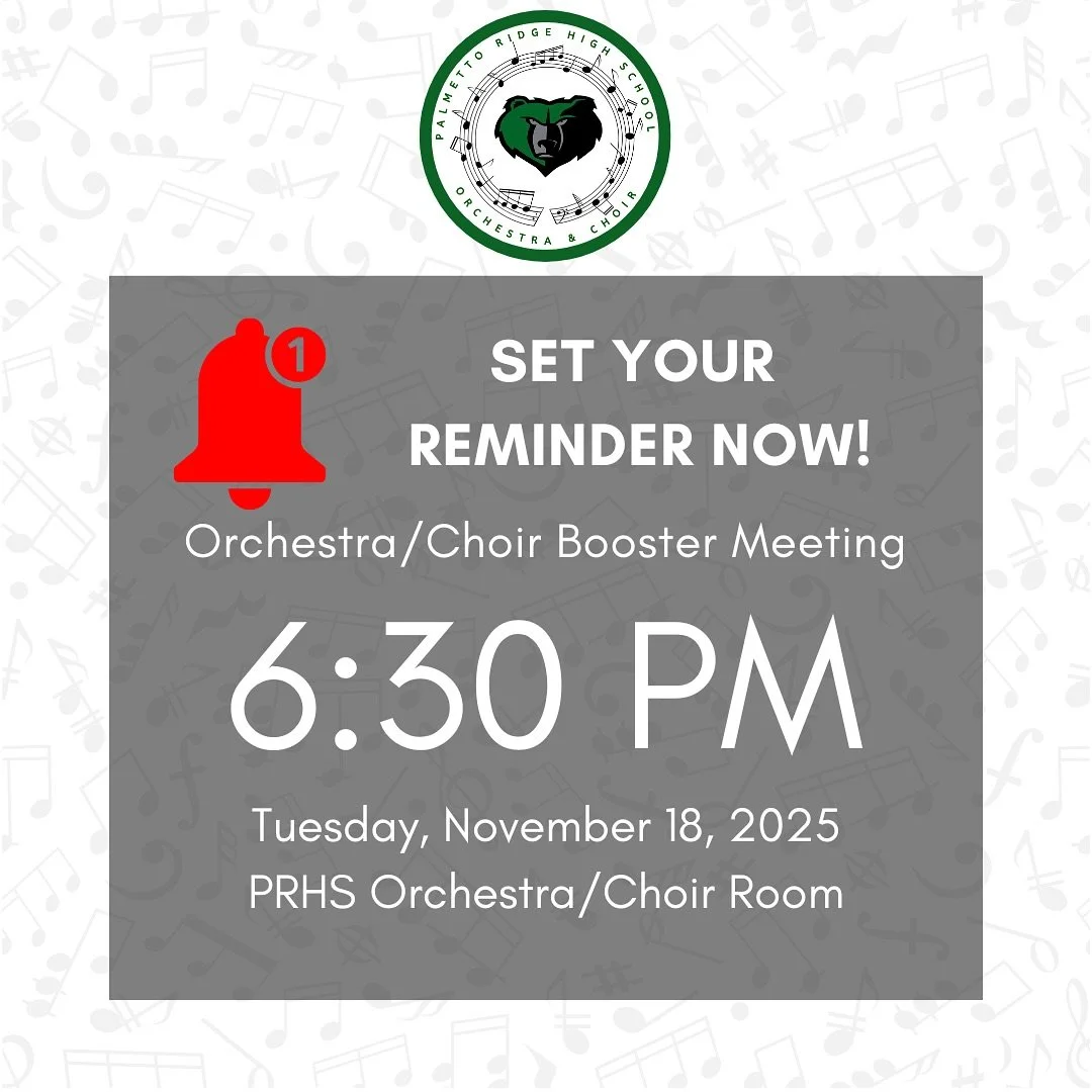 Students remind your parents/guardians about our booster meeting tomorrow!!