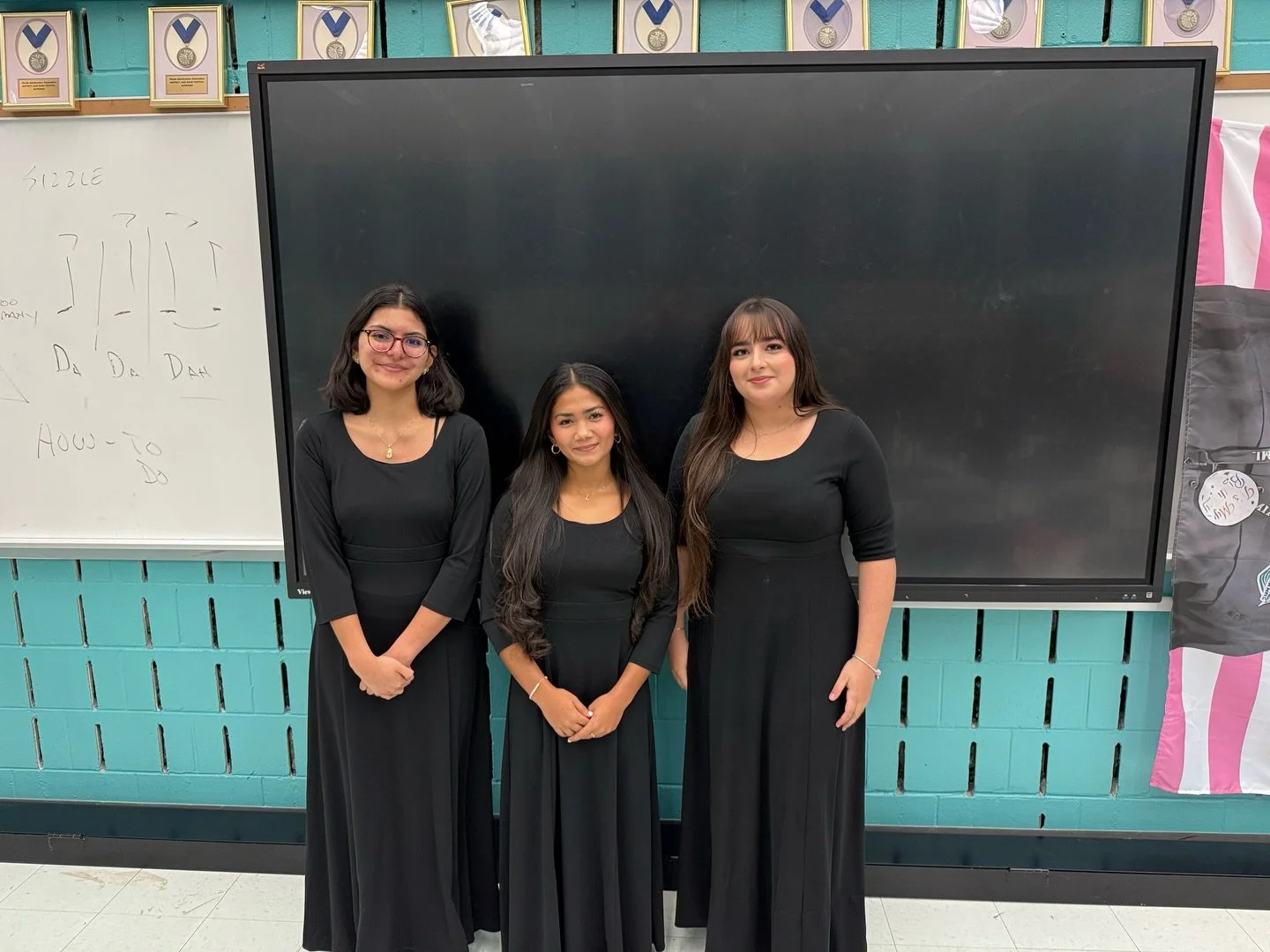 Congratulations to Luna, Valentina, and Natalia for representing The Ridge in the CCPS High School Honors Orchestra! We are so proud of you three for your dedication, and you played beautifully! 

P.S check out the second picture for a photo with the