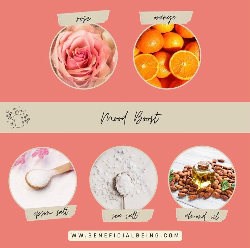 Express your love this wintery Valentines season with Mood Boost. Beneficial Being&rsquo;s homemade bath salt mix combines the romantic aromas of rose and orange with the warmth of a nice, relaxing hot bath. 

Click the link in my bio to shop just in