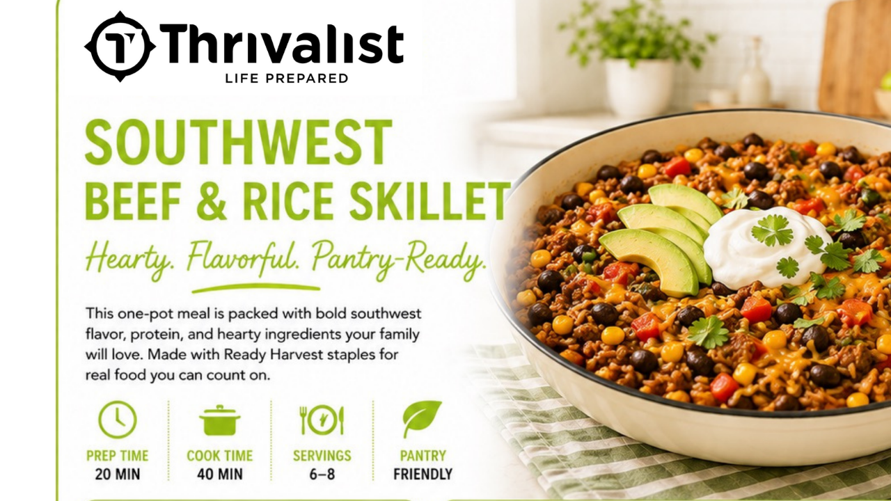 Southwest Beef and Rice Skillet