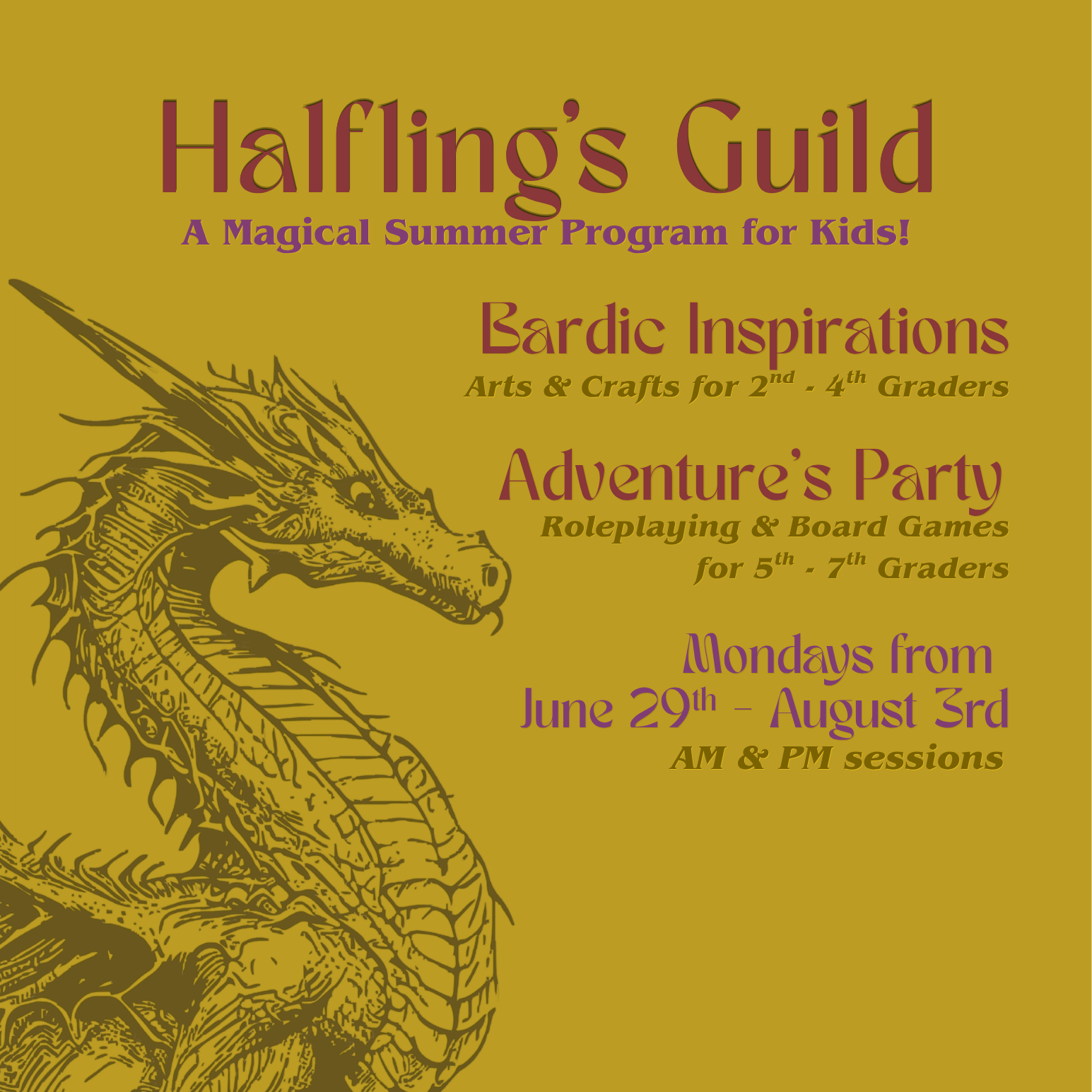 The Halfling’s Guild: Summer Program