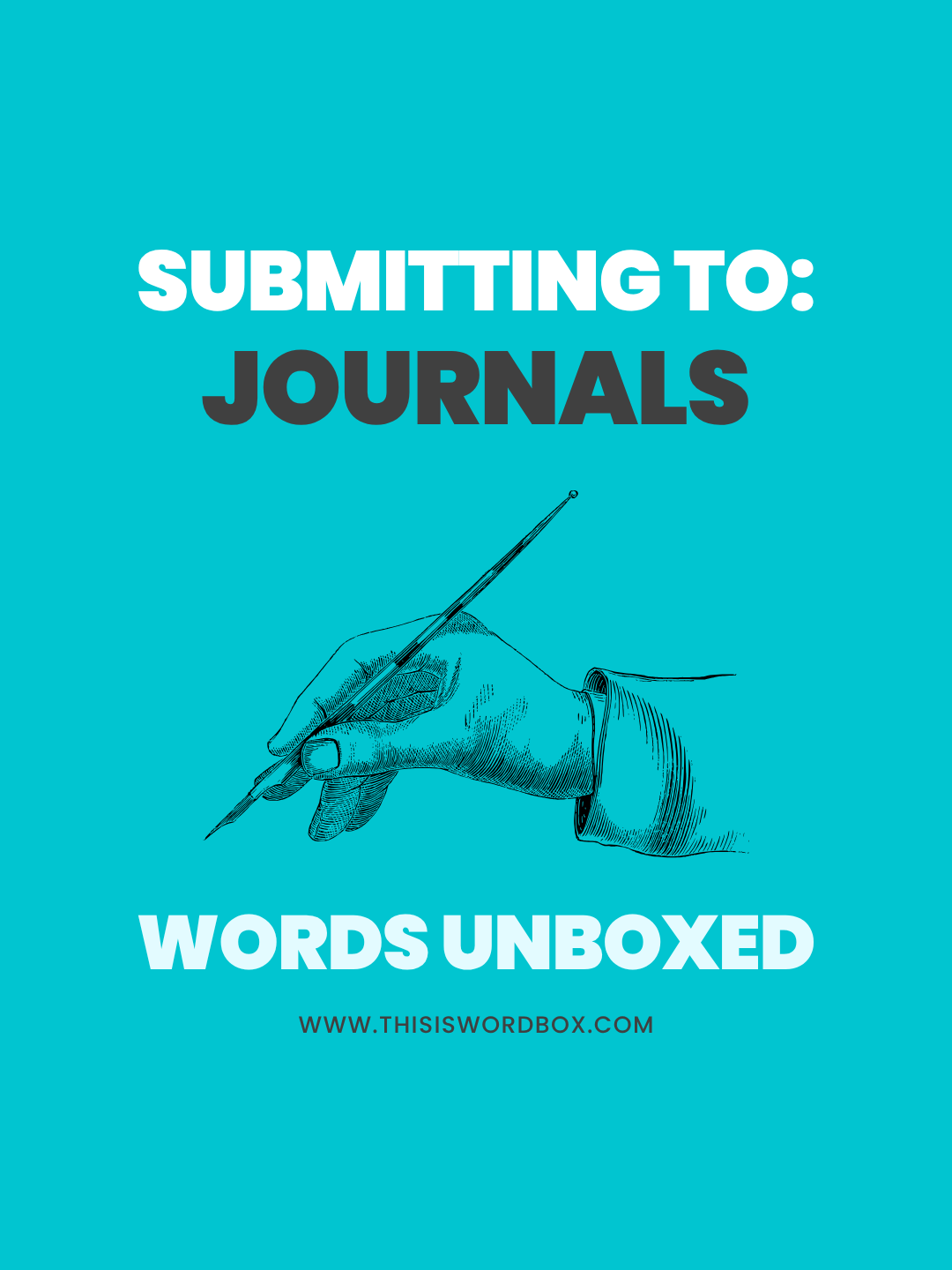 Words Unboxed Seminar Series | Submitting to Journals