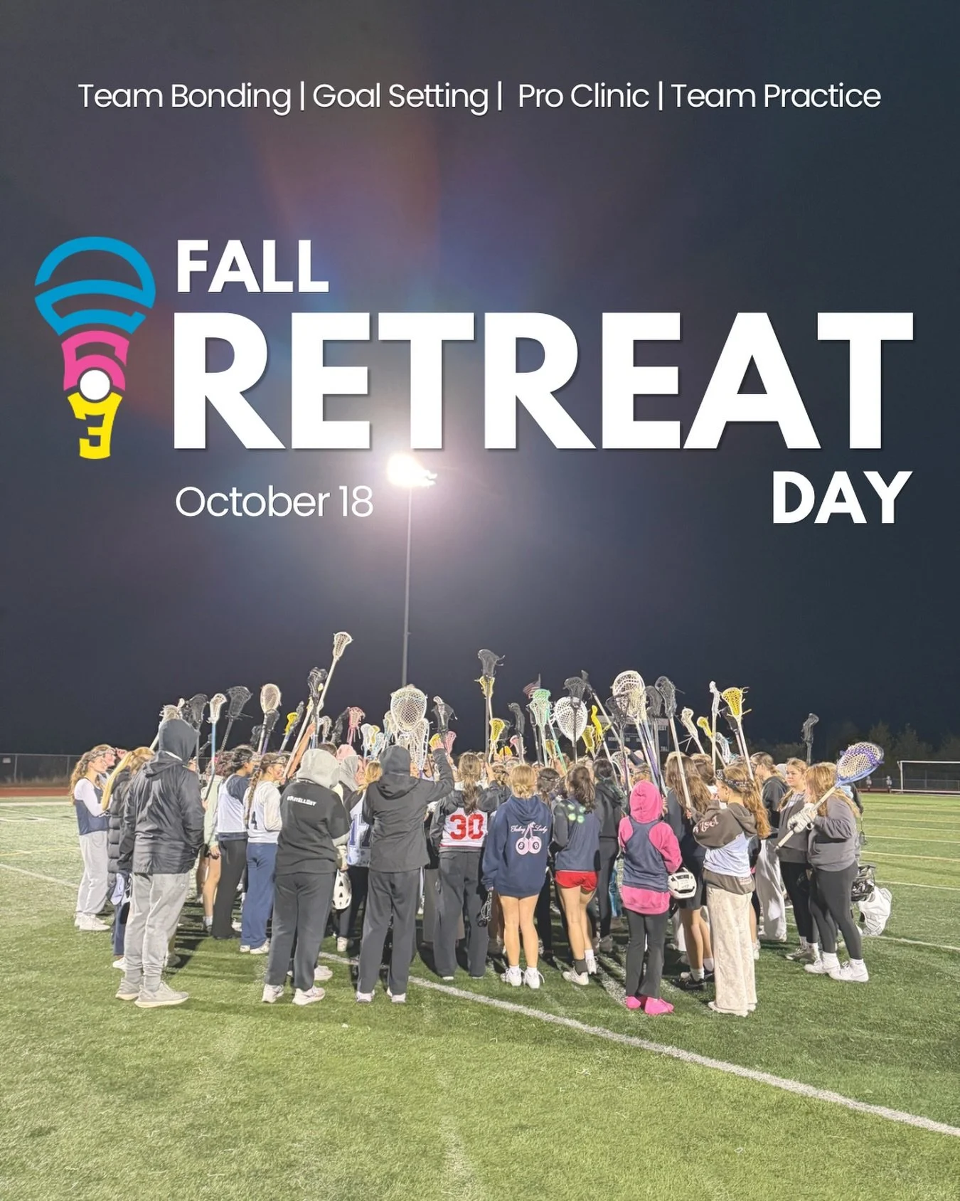 Our second annual Fall Day Retreat is happening this Sunday October 18 10am-4pm at Glacier Peak HS! 🥍🩷

We are excited for a day filled with team bonding, goal setting, building connections, and lacrosse! Includes the Pro Clinic with Dempsey Arsena