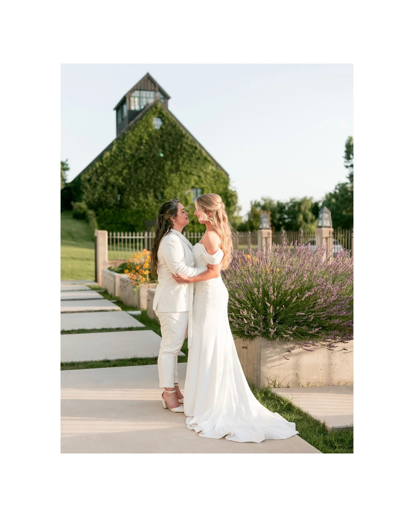 Two beautiful brides and amazing humans. Getting to know Kristy and Esther over the last year has been an honor. They had such a magical wedding at @thebaumberhof in April! 💙 It rained like crazy so we did more portraits recently. 

Looking back on 