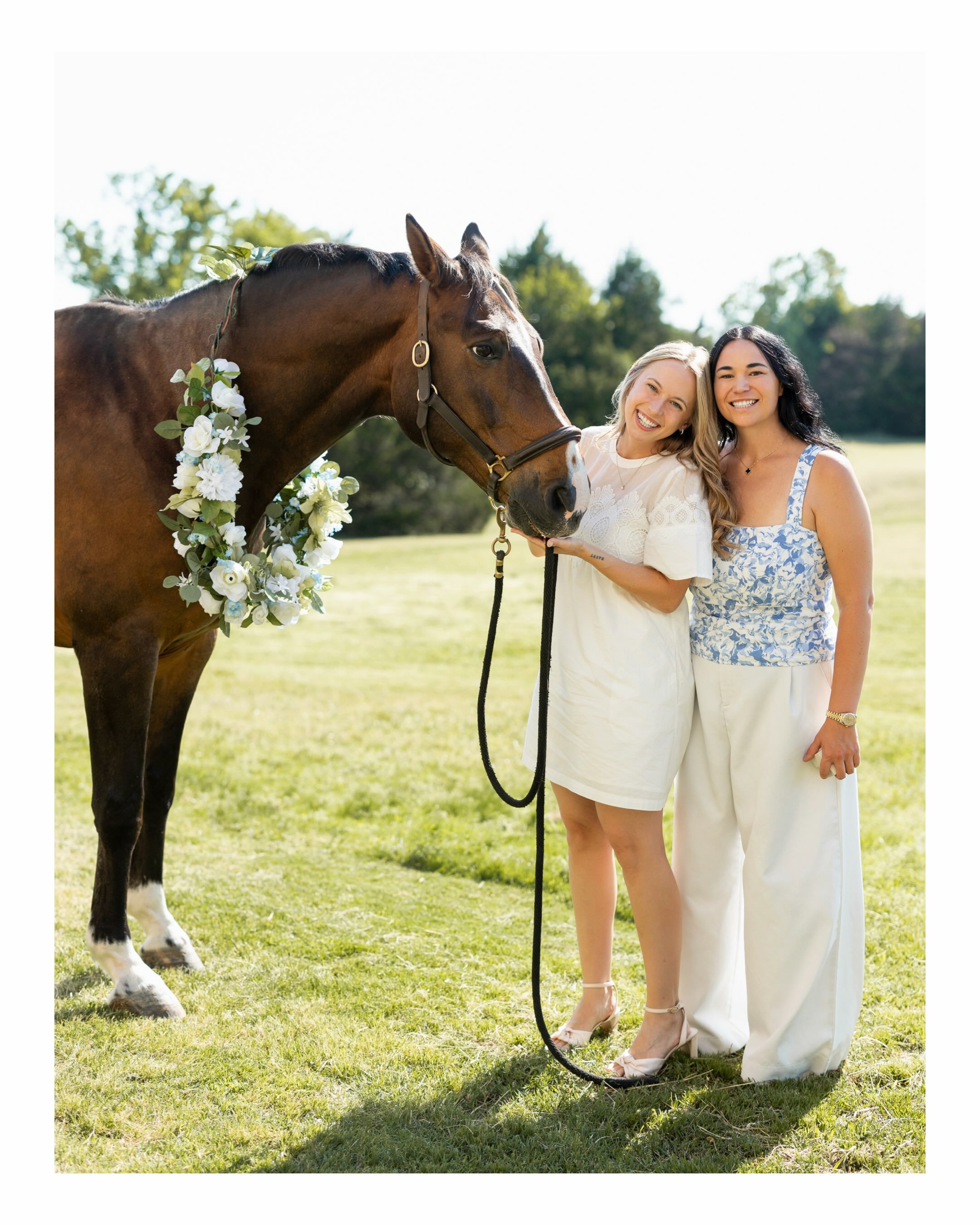 This amazing double proposal was a highlight of the summer. So happy for London &amp; Hannah (and Niko 🐴). The attention to detail was a literal dream 🤌 Not to mention the celebration with friends and family afterwords! Congratulations ladies 🫶🫶?
