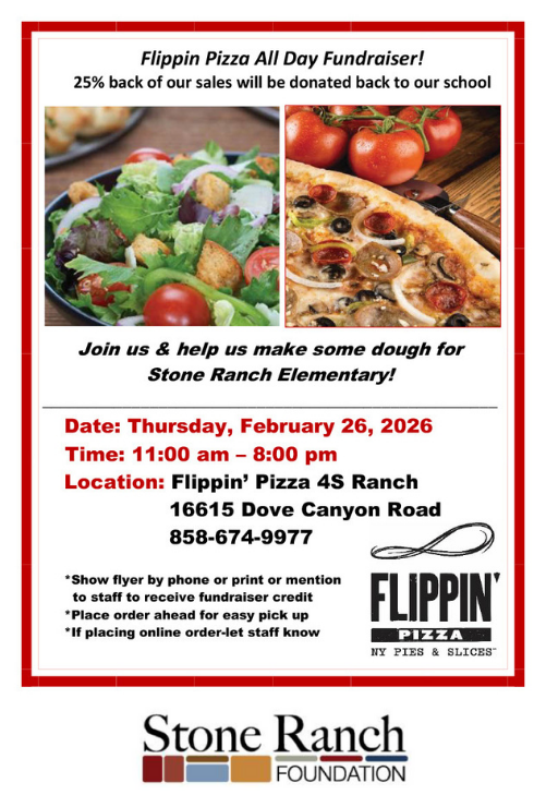 Flippin' Pizza Dine Out Night