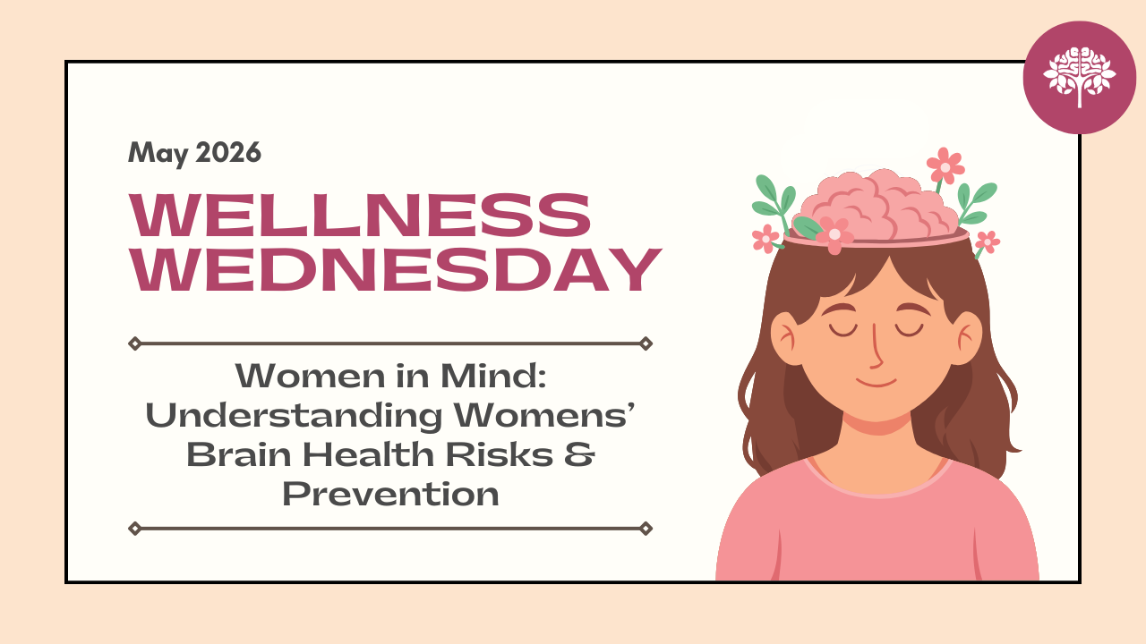 Wellness Wednesday: Women in Mind:  Understanding Womens’ Brain Health Risks & Prevention
