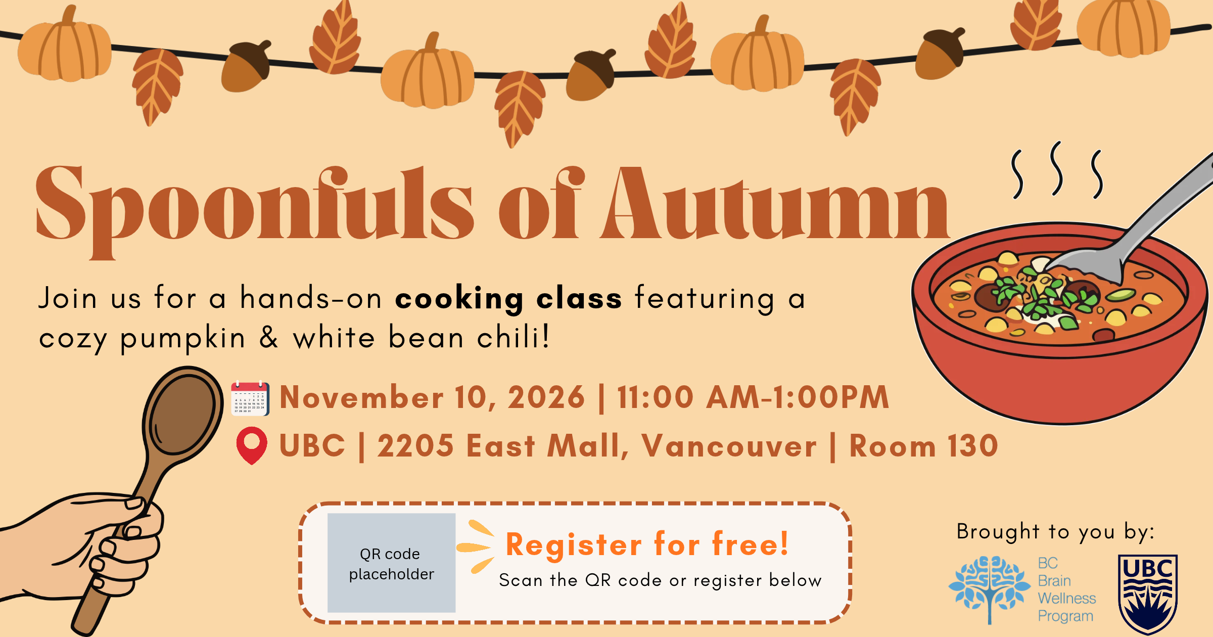 In-Person Workshop: Spoonfuls of Autumn