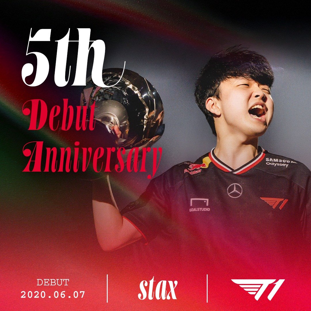 오늘은 T1 VALORANT 팀의 &lsquo;stax&rsquo; 김구택 선수의 데뷔 5주년입니다! 

Happy 5th debut anniversary to our &lsquo;stax&rsquo; !

#T1VALORANT