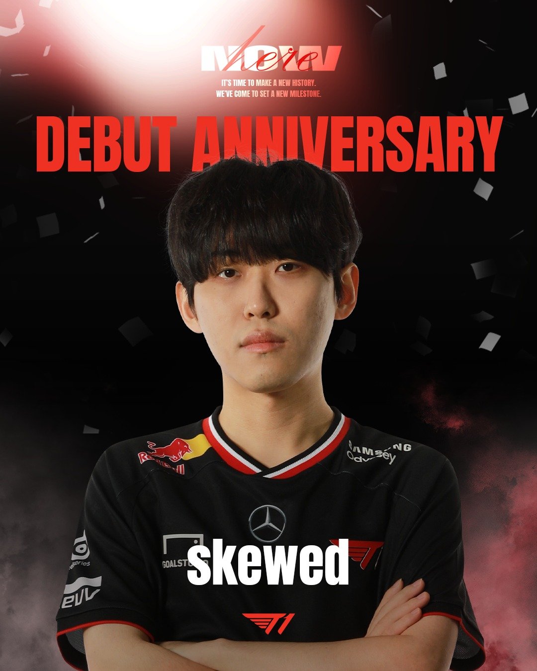 오늘은 T1 Overwatch2 팀의 &lsquo;skewed&rsquo; 김민석 선수의 데뷔 6주년입니다!

Happy 6th debut anniversary to our Overwatch2 team's &lsquo;skewed&rsquo;!

#TogetherAs1