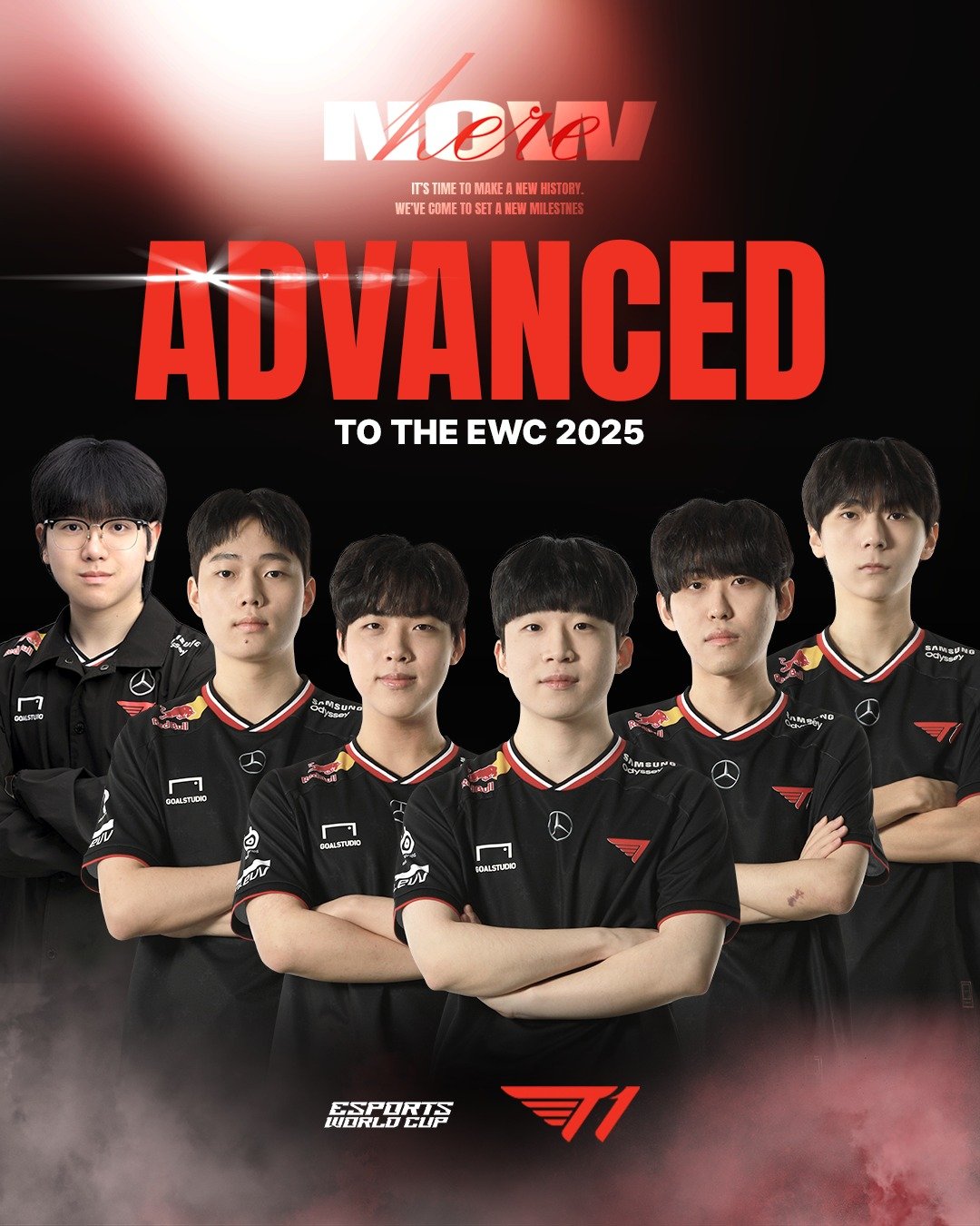 ADVANCED TO THE EWC 

2025리야드에서 만나요!

See you in Riyadh!

#TogetherAs1 #NowHere #T1WIN