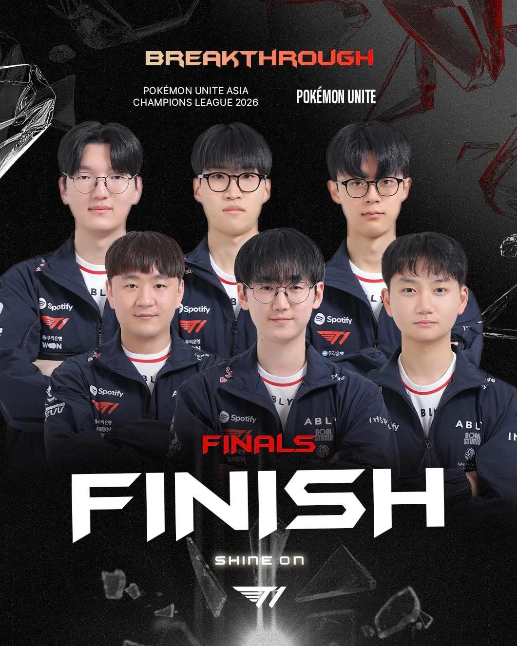 𝐓𝐇𝐀𝐍𝐊 𝐘𝐎𝐔 | 𝐏𝐨𝐤&eacute;𝐦𝐨𝐧 𝐔𝐍𝐈𝐓𝐄 𝐀𝐬𝐢𝐚 𝐂𝐡𝐚𝐦𝐩𝐢𝐨𝐧𝐬 𝐋𝐞𝐚𝐠𝐮𝐞 𝟐𝟎𝟐𝟔

T1 Pok&eacute;mon UNITE team이 Pok&eacute;mon UNITE Asia Champions League 2026를 마무리 지었습니다.
응원해 주신 팬 여러분 감사합니다.

The T1 Pok&eacute;mon UNITE team has