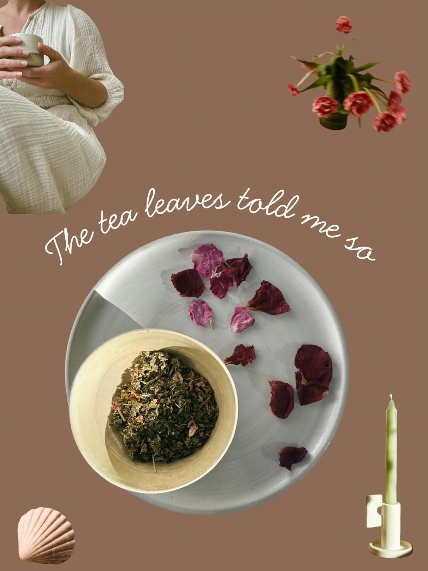 I wish. I don&rsquo;t have that skill in this life&hellip; yet :) 

The tea leaves don&rsquo;t tell me those things but they do tell me to slow down and be present in the moment. They tell me all the good things they do for us inside and out. Being a