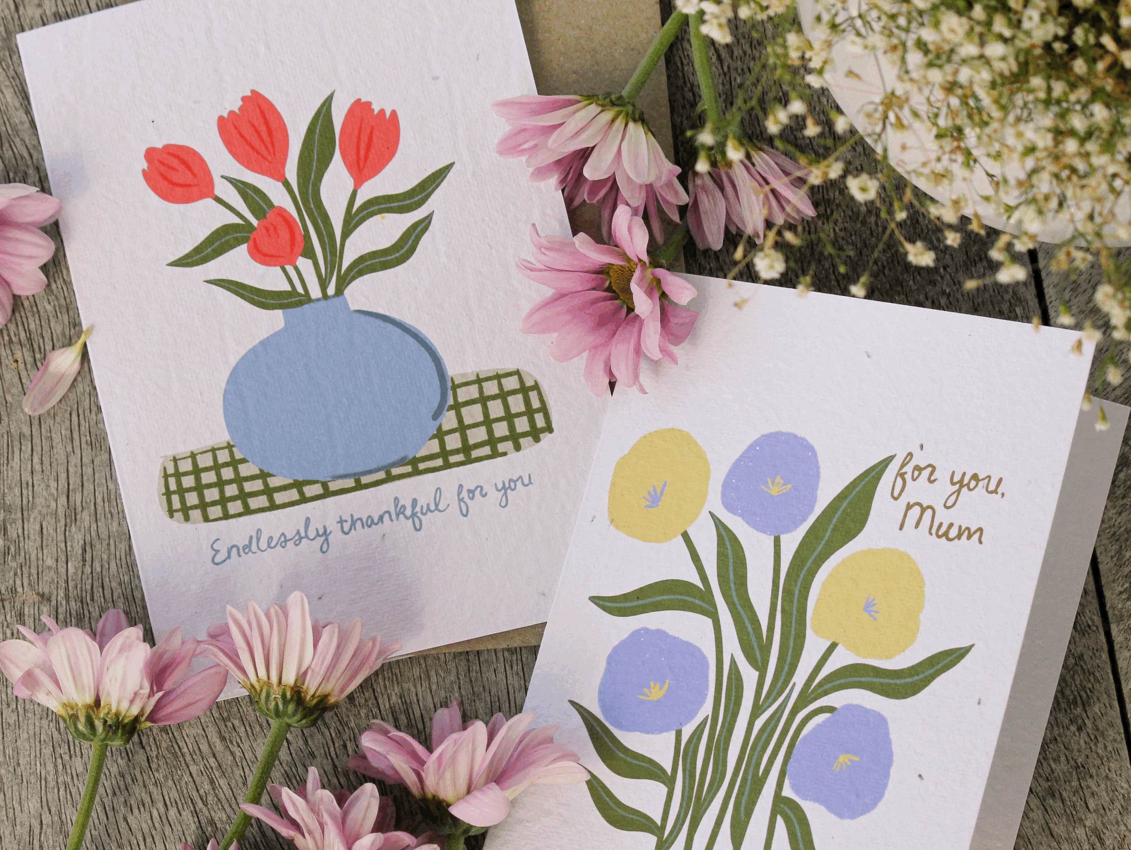 Hello Petal Plantable Card Mothers Day