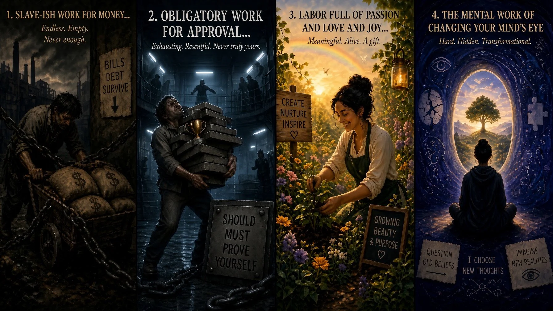 The Four Kinds of Work