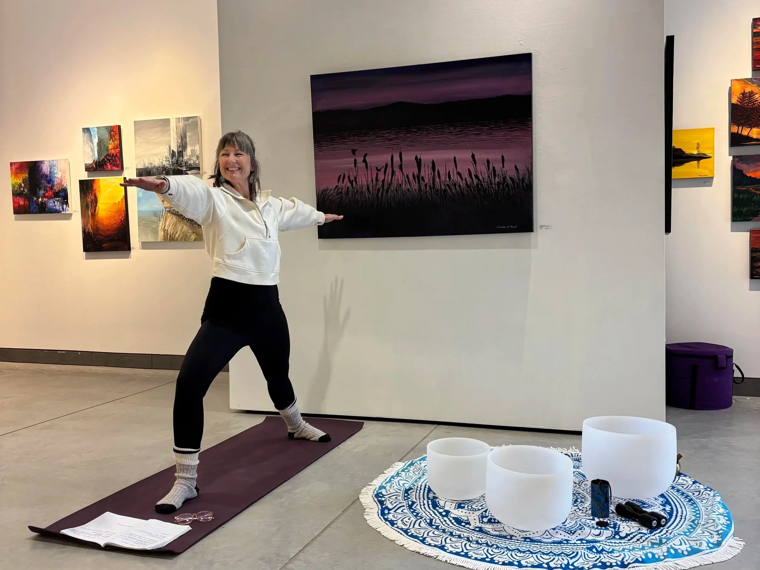 Yoga in the Gallery