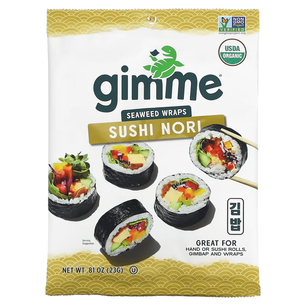 gimMe, Sushi Seaweed, Grilled Seaweed, 0.81 oz (23 g)