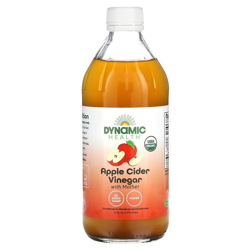 Dynamic Health, Apple Cider Vinegar with Mother, Glass, 16 fl oz (473 ml)