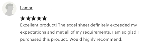 5 Star Review of Spreadsheet for Tracking Blood Tests
