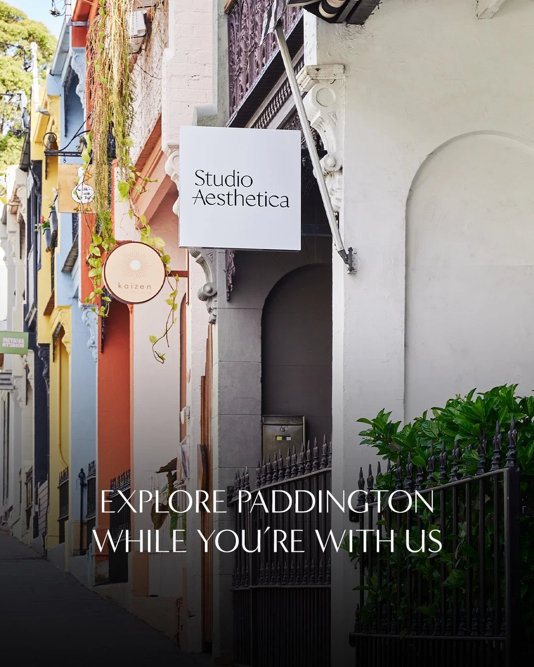 Your appointment day, elevated.

If you&rsquo;re visiting us in Paddington, make a day of it - refuel, browse William St boutiques, discover a signature scent, then unwind at the Paddington Reservoir Gardens.

A little self-care, plus a little local 