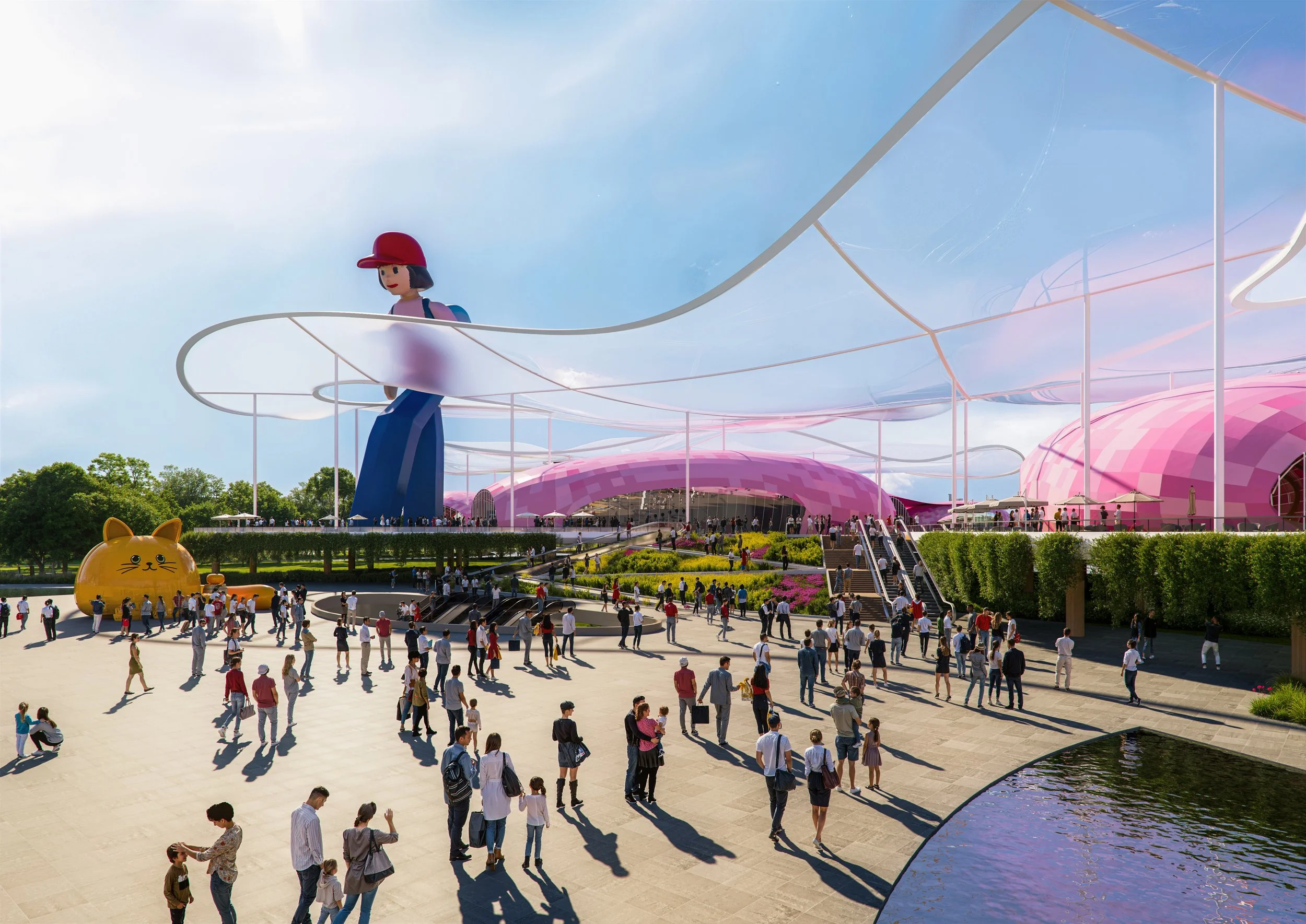 ETFE Membrane Structural Canopy Entrance
