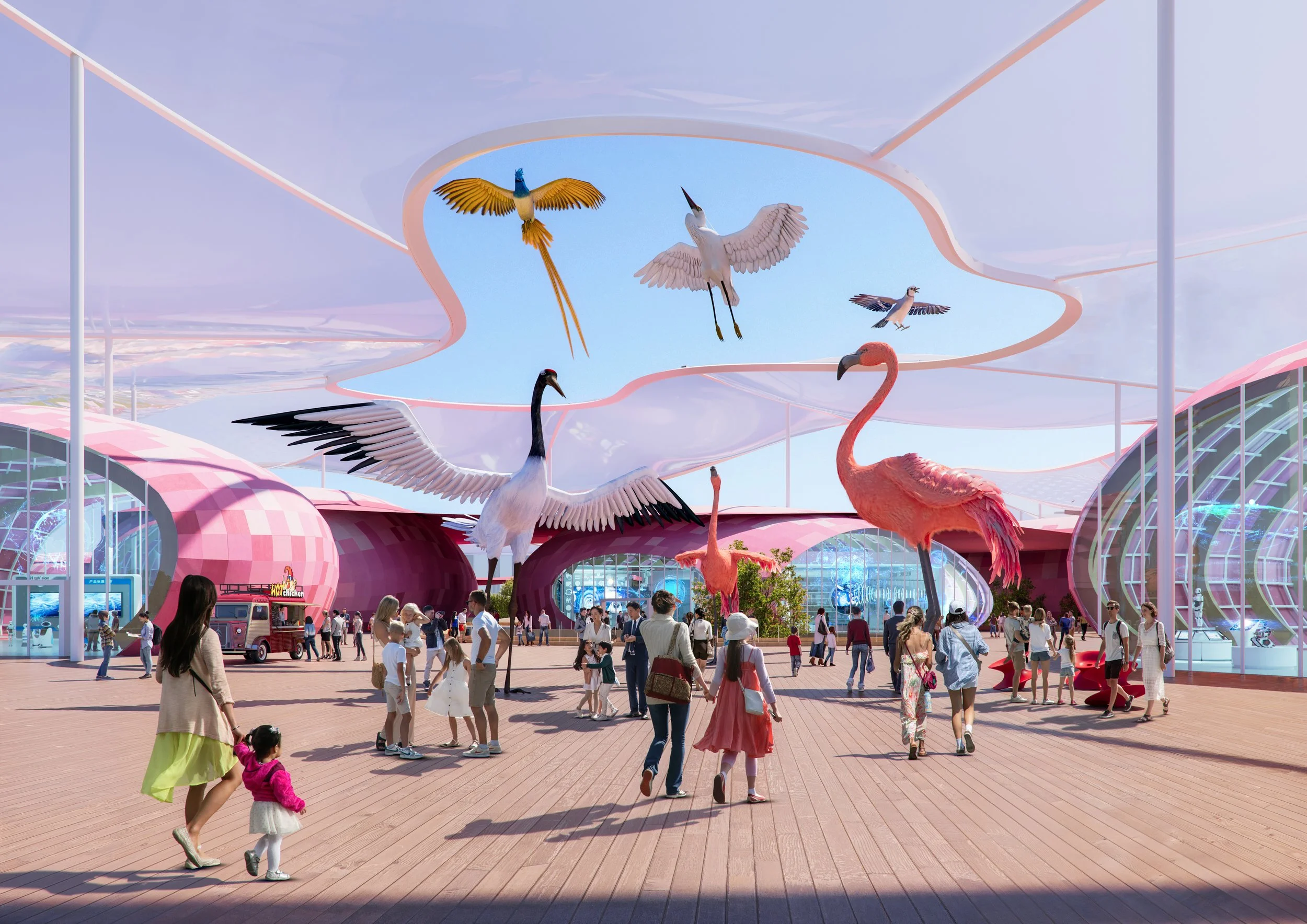 ETFE Membrane Canopy Sun shading structure