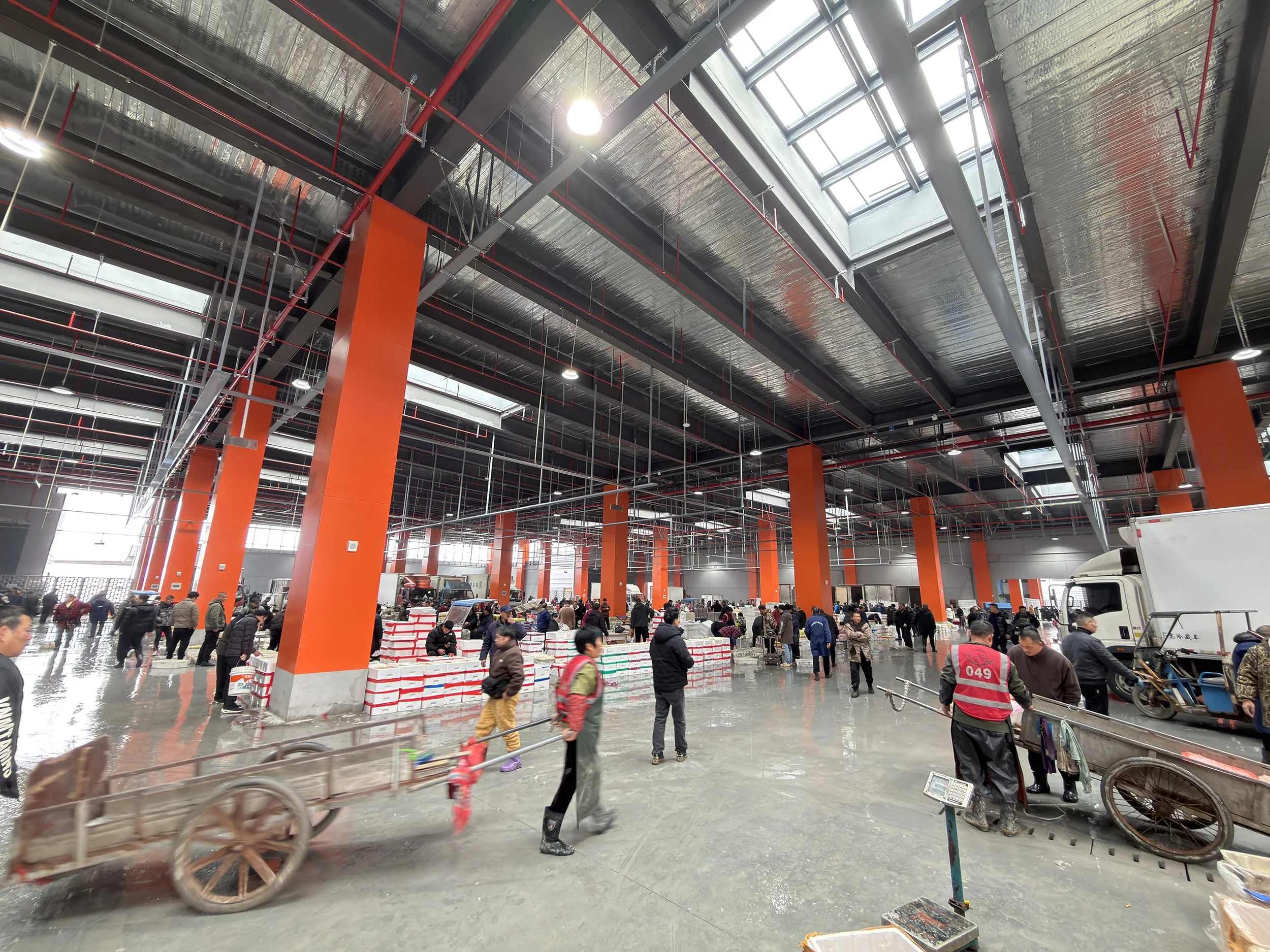 SEAFOOD WHOLESALE MARKET IN OPERATION