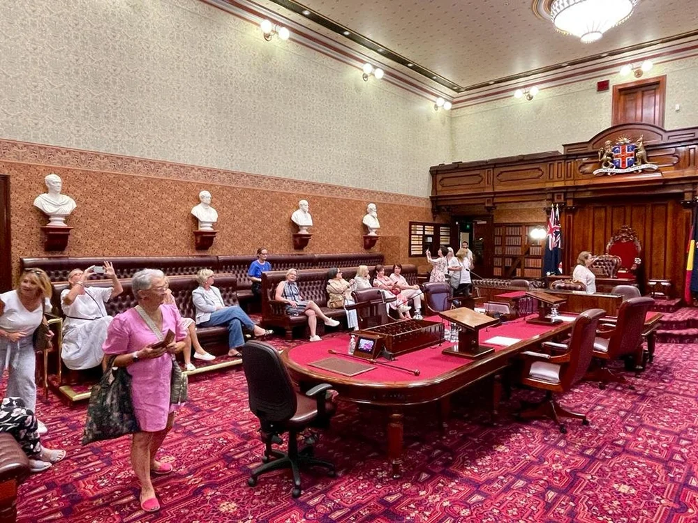 The Legislative Council in its red glory