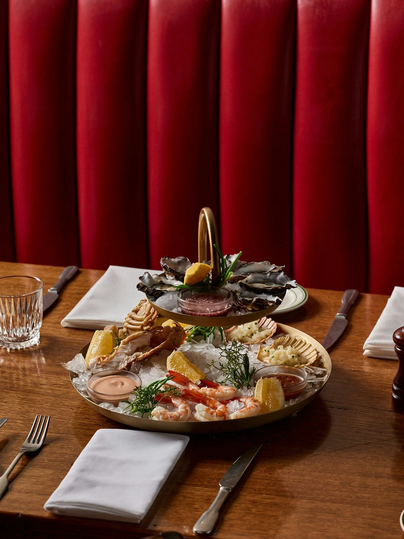 There's nothing like a Cold Seafood Platter on a warm day 🦐 
Get your fill with Moreton Bay bug, prawns, oysters and scallop tartare, with cocktail sauce and mignonette on the side.