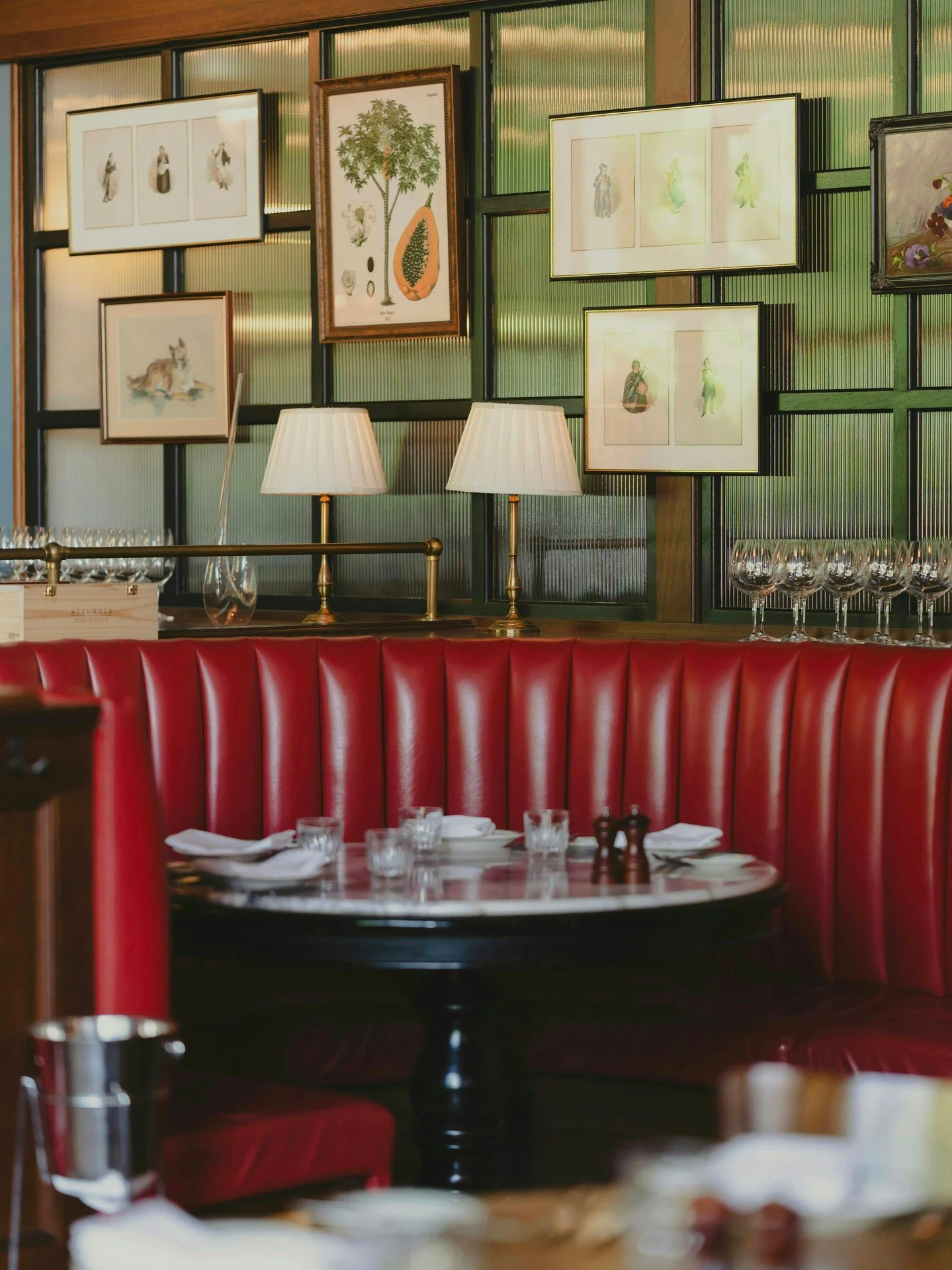 Surround yourself with as much red as possible for the Lunar New Year: red booth ✅  red meat ✅  red wine ✅