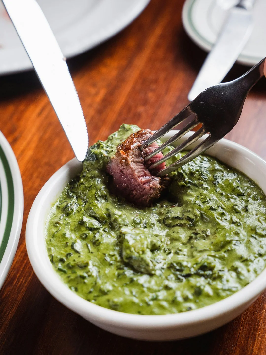 No greater union than our creamed spinach and porterhouse. 
Well, maybe you and Walter's 😉