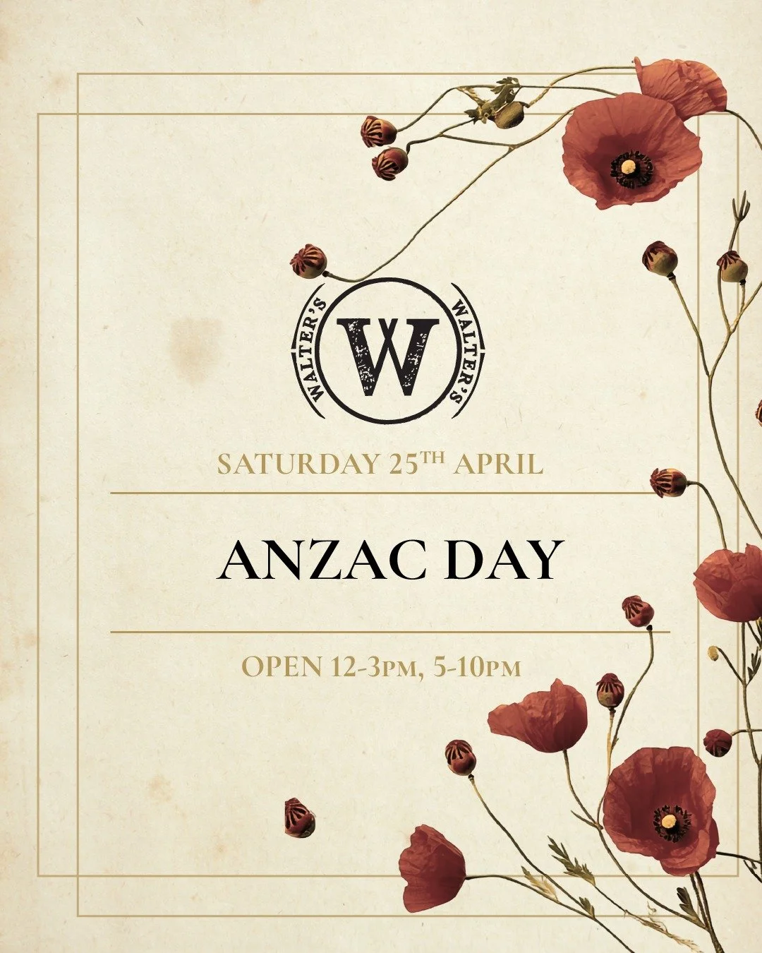 Please join us for lunch or dinner following Brisbane's ANZAC Day parade this Saturday. Booking recommended.