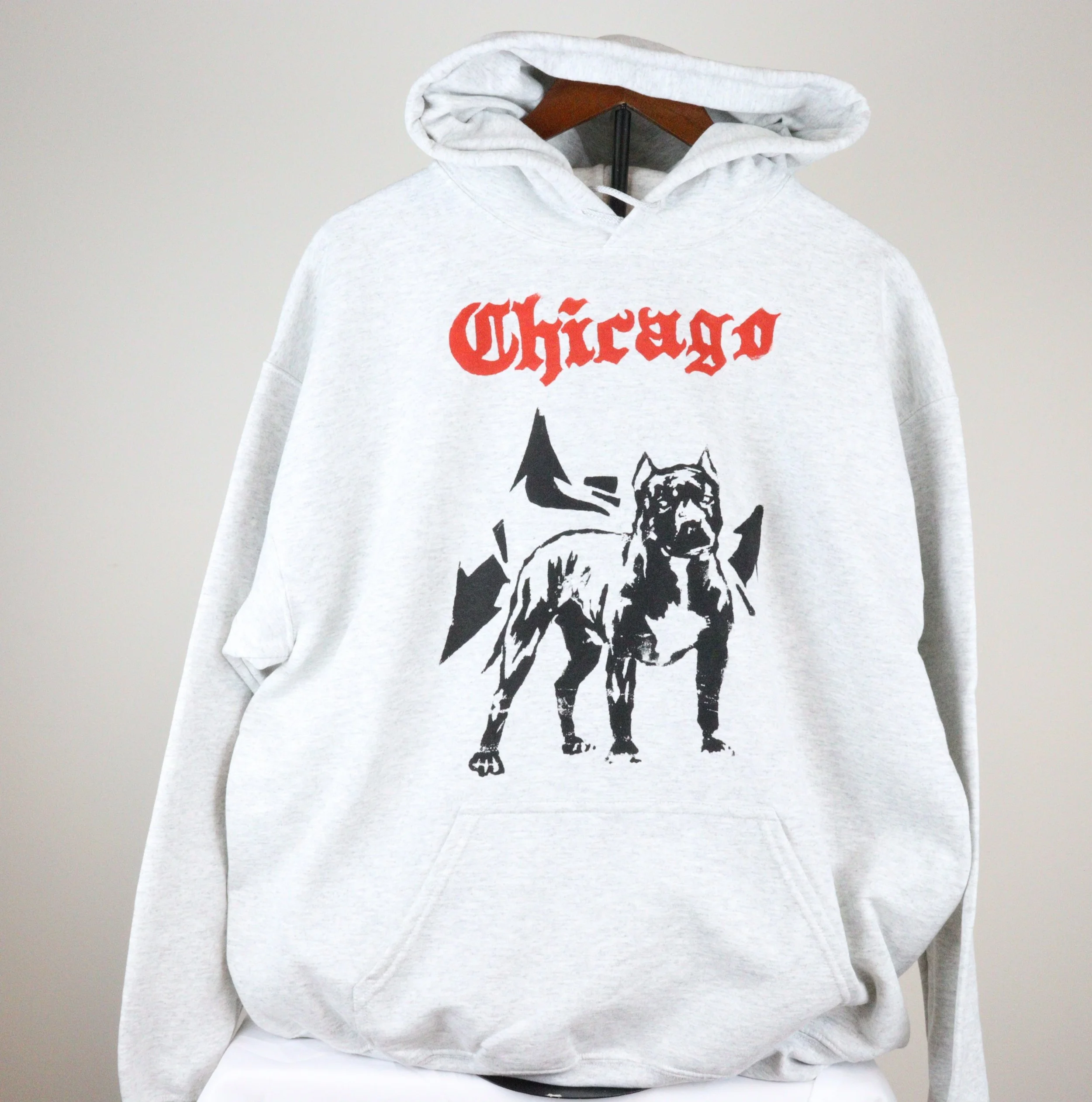 Old English Chicago & Arrows with Pitbull Hoodie.JPG